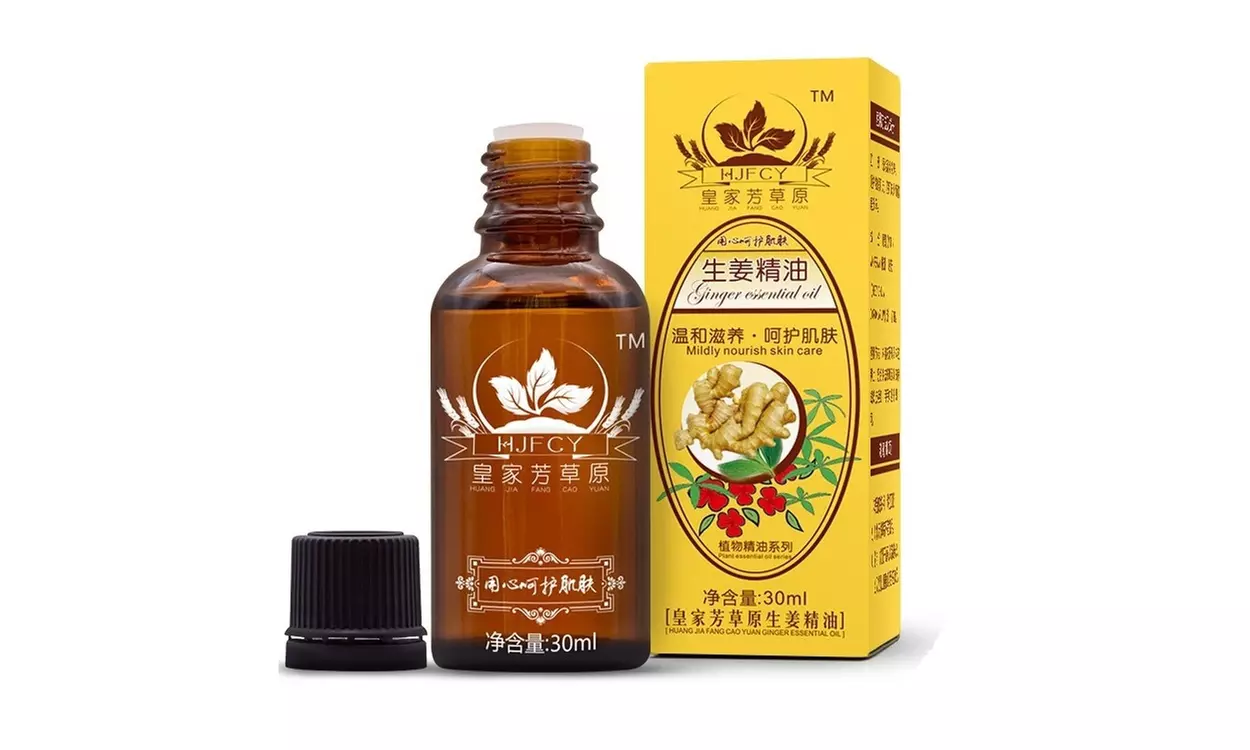 Body Care Natural Lymphatic Drainage Ginger Plant Therapy Essential Massage Oil - Second Medium