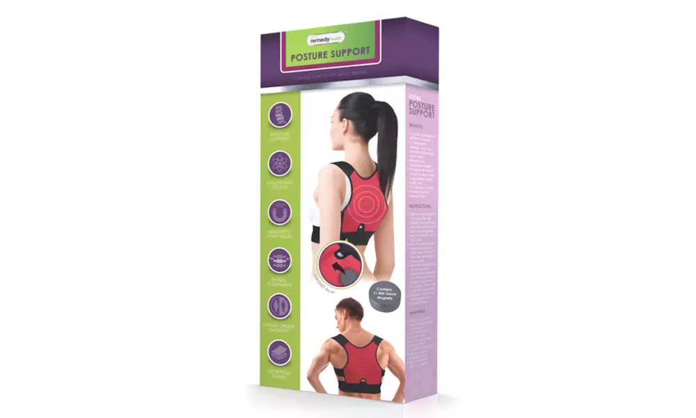 Remedy Health Upper Back Support and Posture Correction Garment (Unisex) - Primary Image