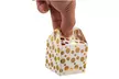 36 Paper Treat Boxes with Tags for Party Favor Goodie Gift, Bright Golden, 2x2x2 - Second Medium