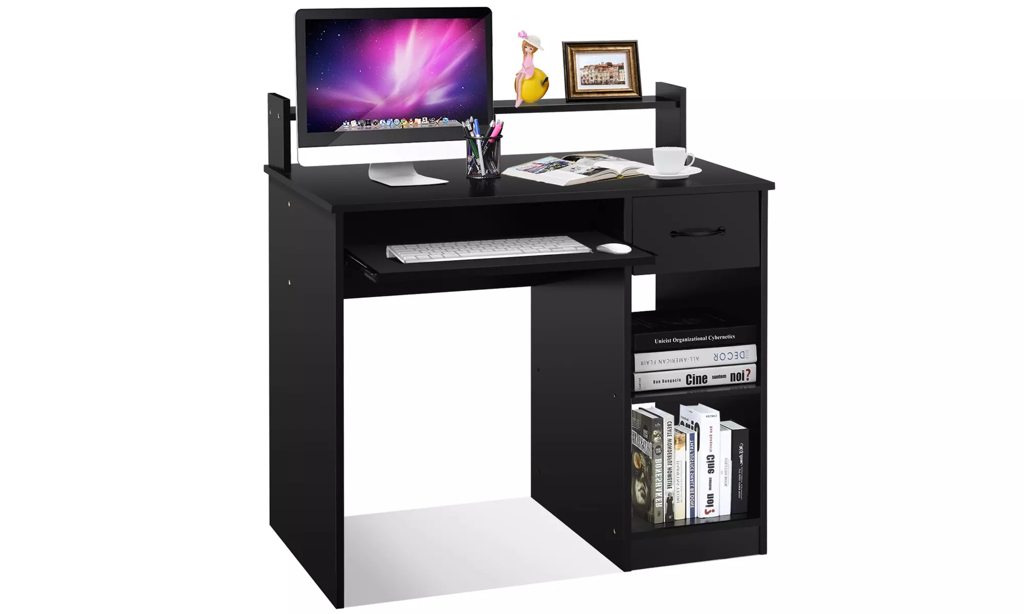 Computer Desk PC Laptop Table WorkStation Home Office Study Furniture w/ Drawer - Second Medium