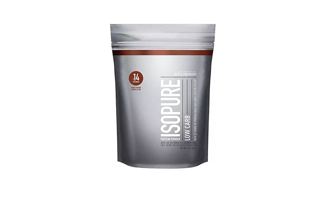 Isopure Low Carb Protein Powder, Keto Friendly, Dutch Chocolate, 1lb - Primary Image