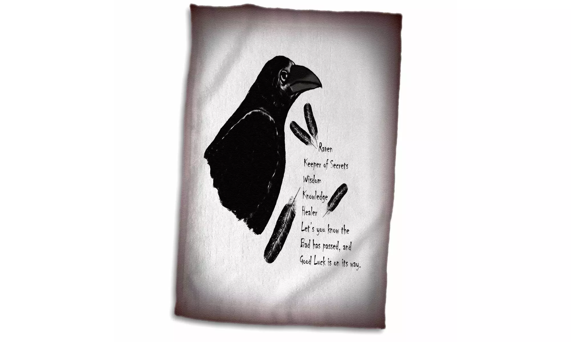  Towel - Meaning of Raven is a picture I drew with Native American Beliefs -  - Second Medium
