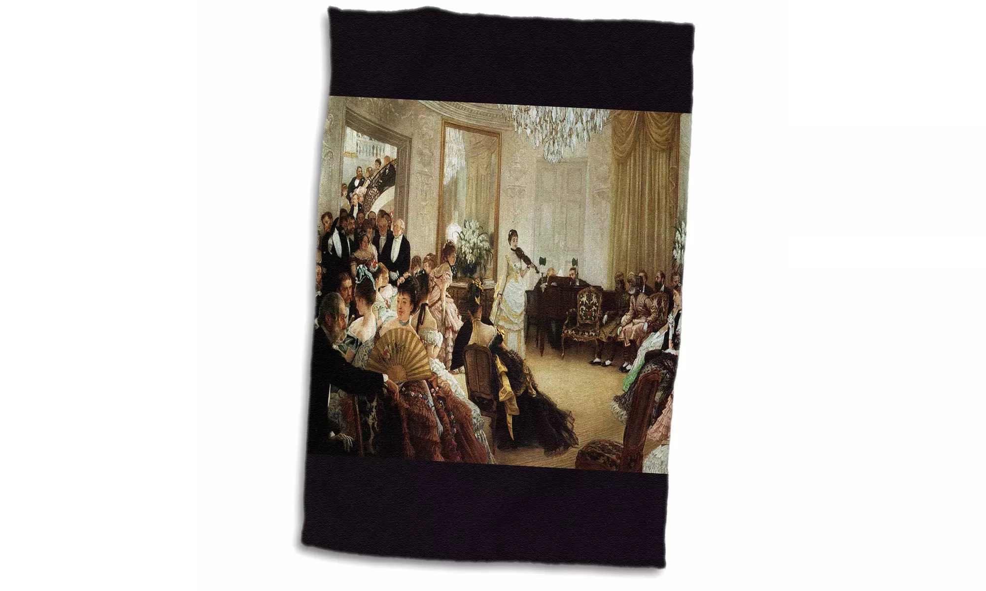  Towel - Hush The Concert, c. 1875 by James Jacques Joseph Tissott - 15 by 22 - Primary Image