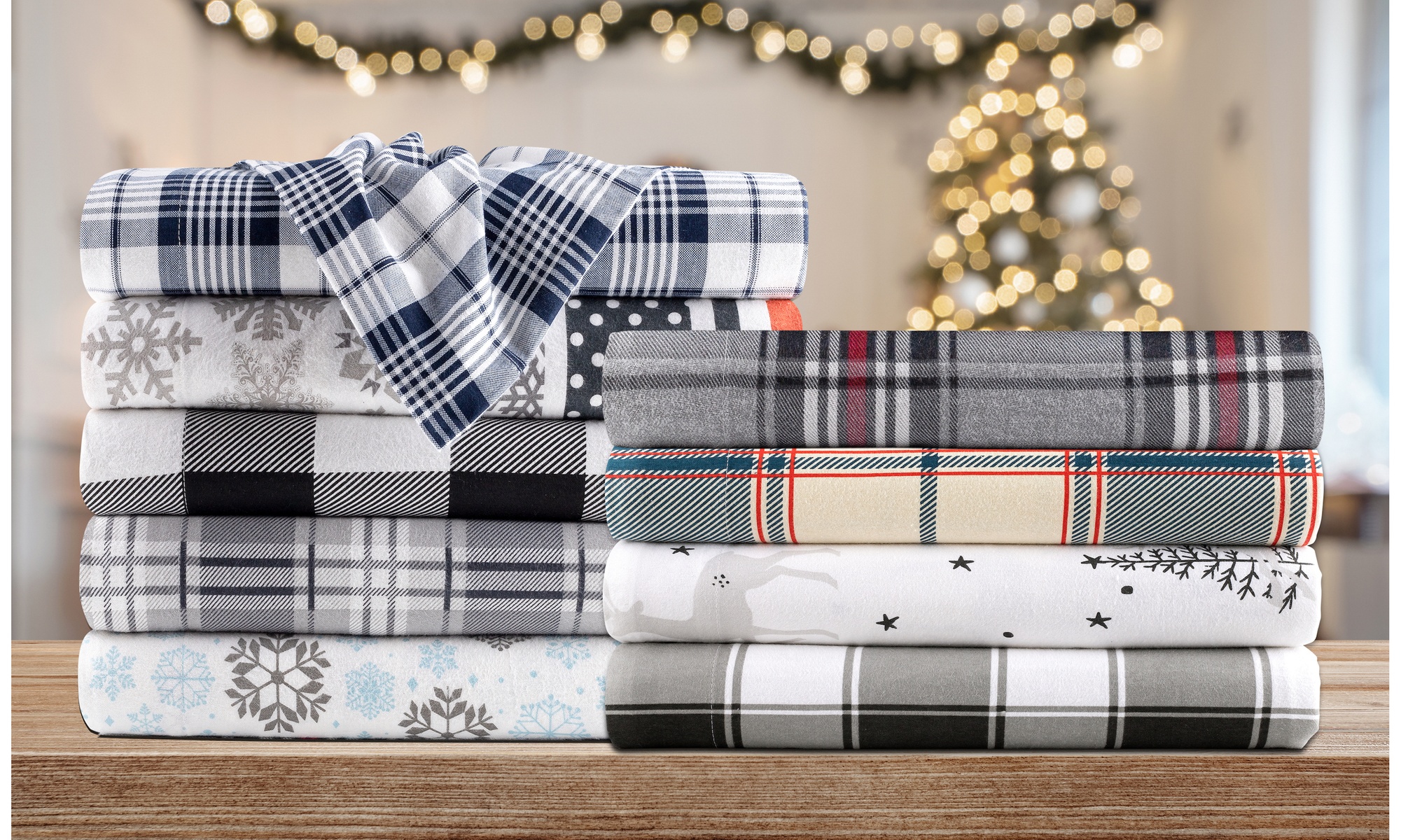 Kathy Ireland 100% Turkish Cotton Flannel Sheet Set