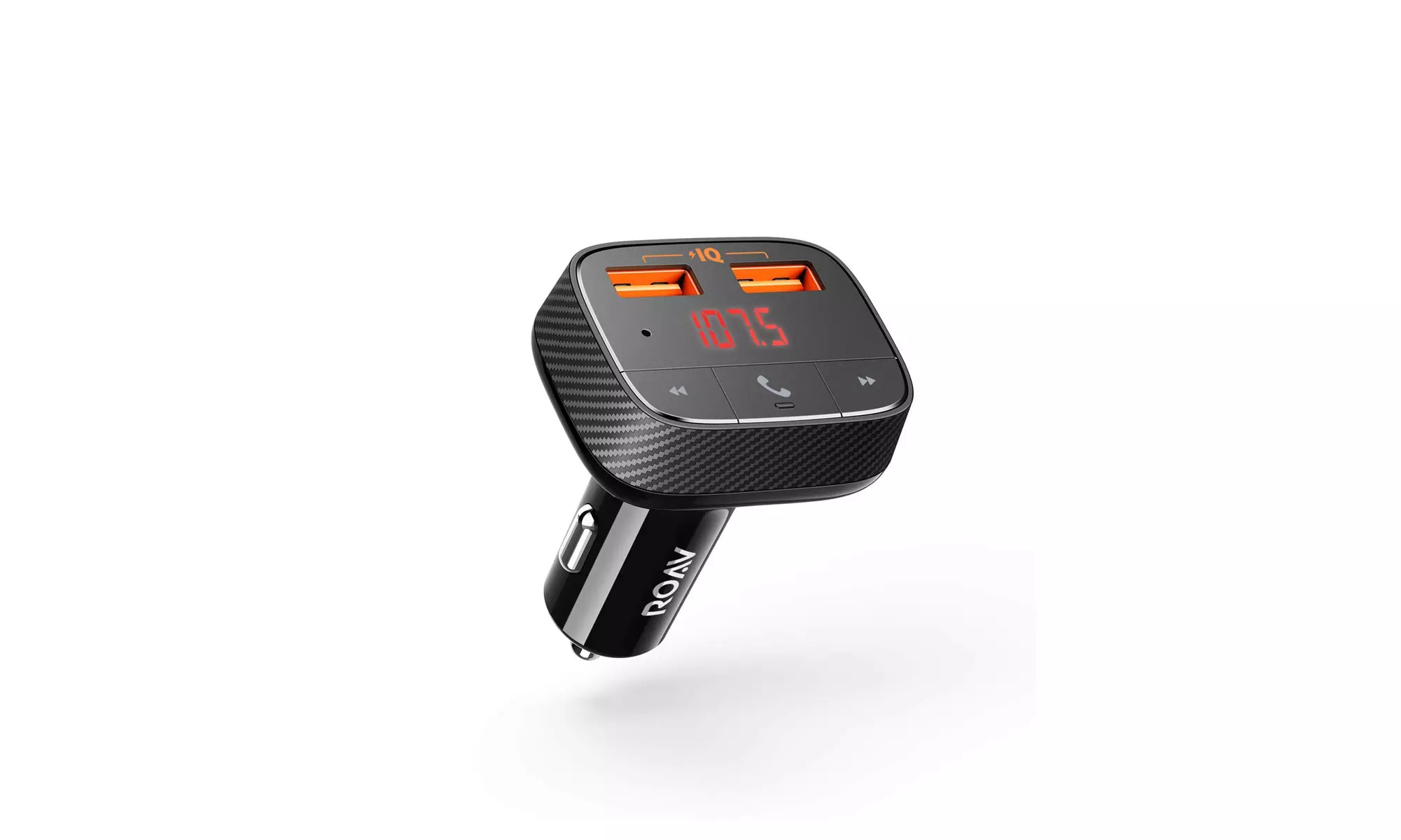Bluetooth FM Transmitter for Car, Audio Adapter and Receiver, Hands-Free Calling - Primary Image