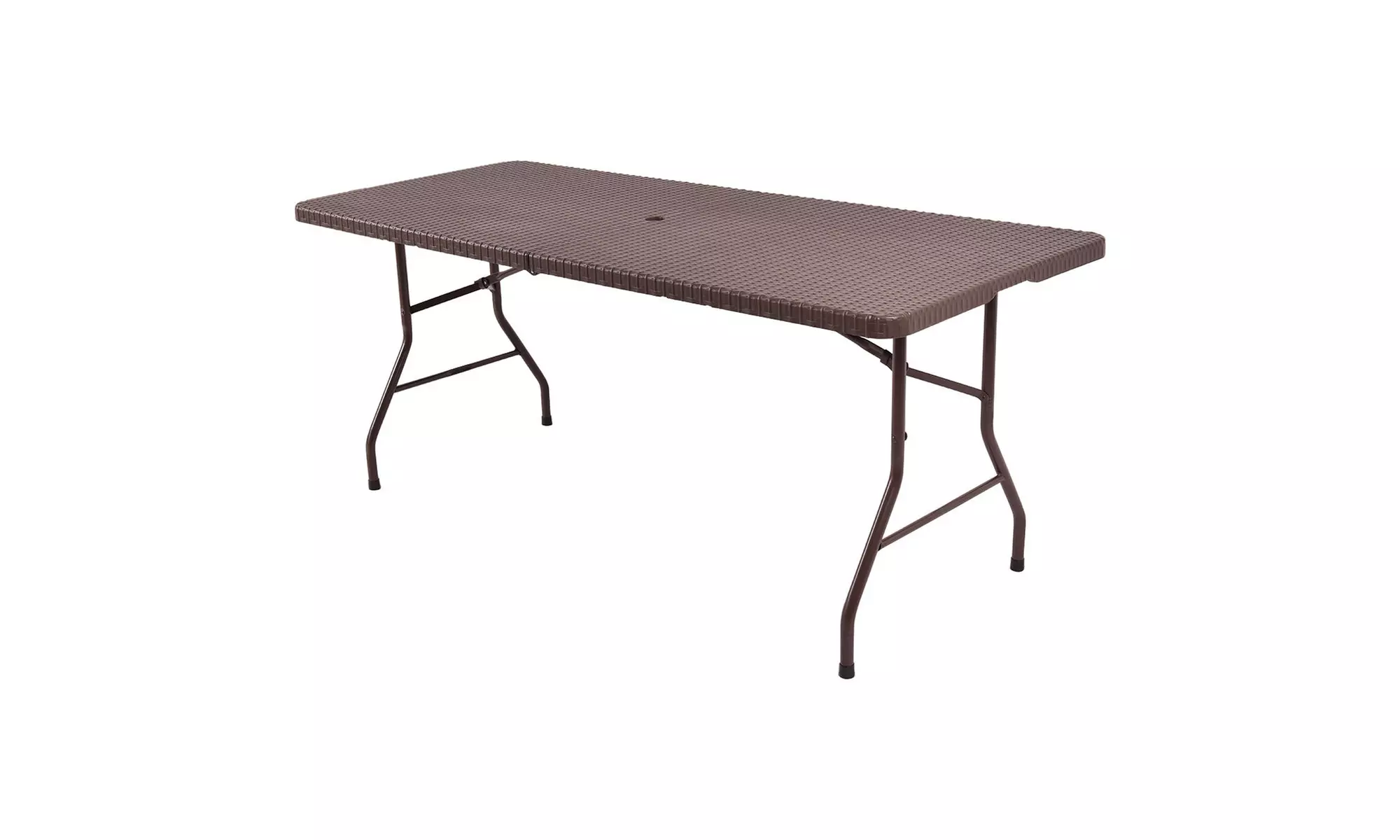 6' Folding Table Rattan Portable Indoor Outdoor Picnic Party Dining Camping