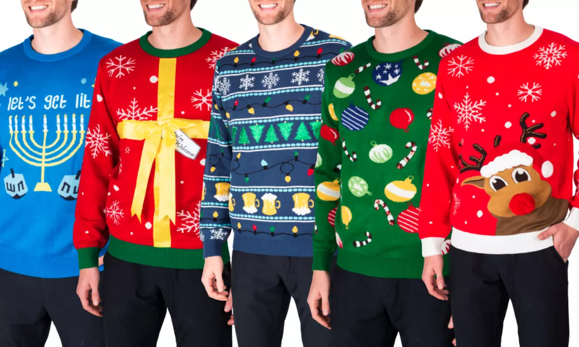 SLEEPHERO Men's Ugly Sweater Winter Holidays Knit Pullover - Primary Image