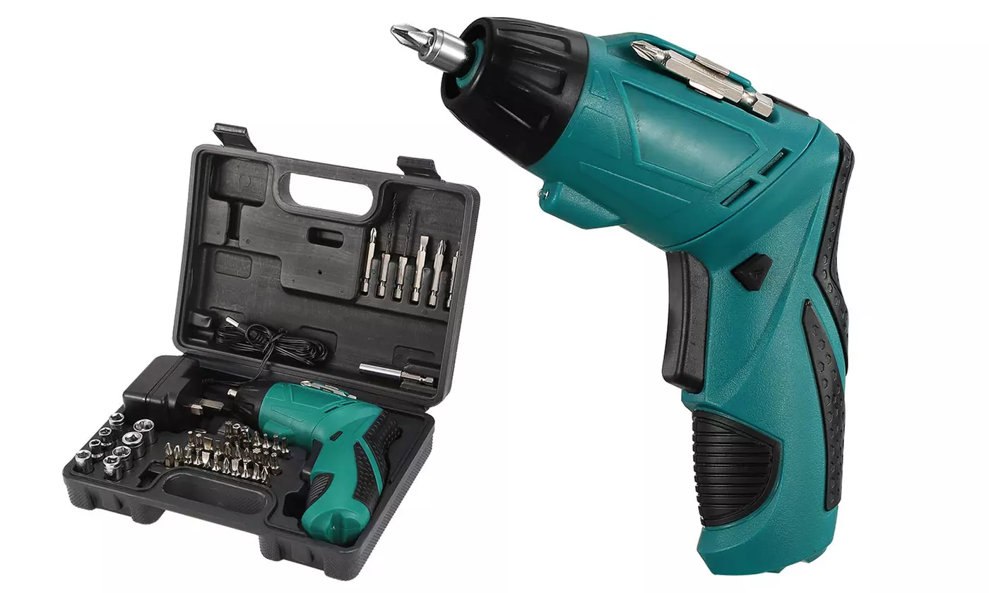 iMounTEK 4.8V Cordless Electric Drill & Screwdriver Set with with 45 Drill Bits