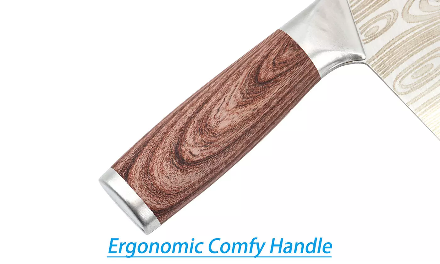 Stainless Steel Chinese Sharp Kitchen Knife with Ergonomic Wooden Handle
