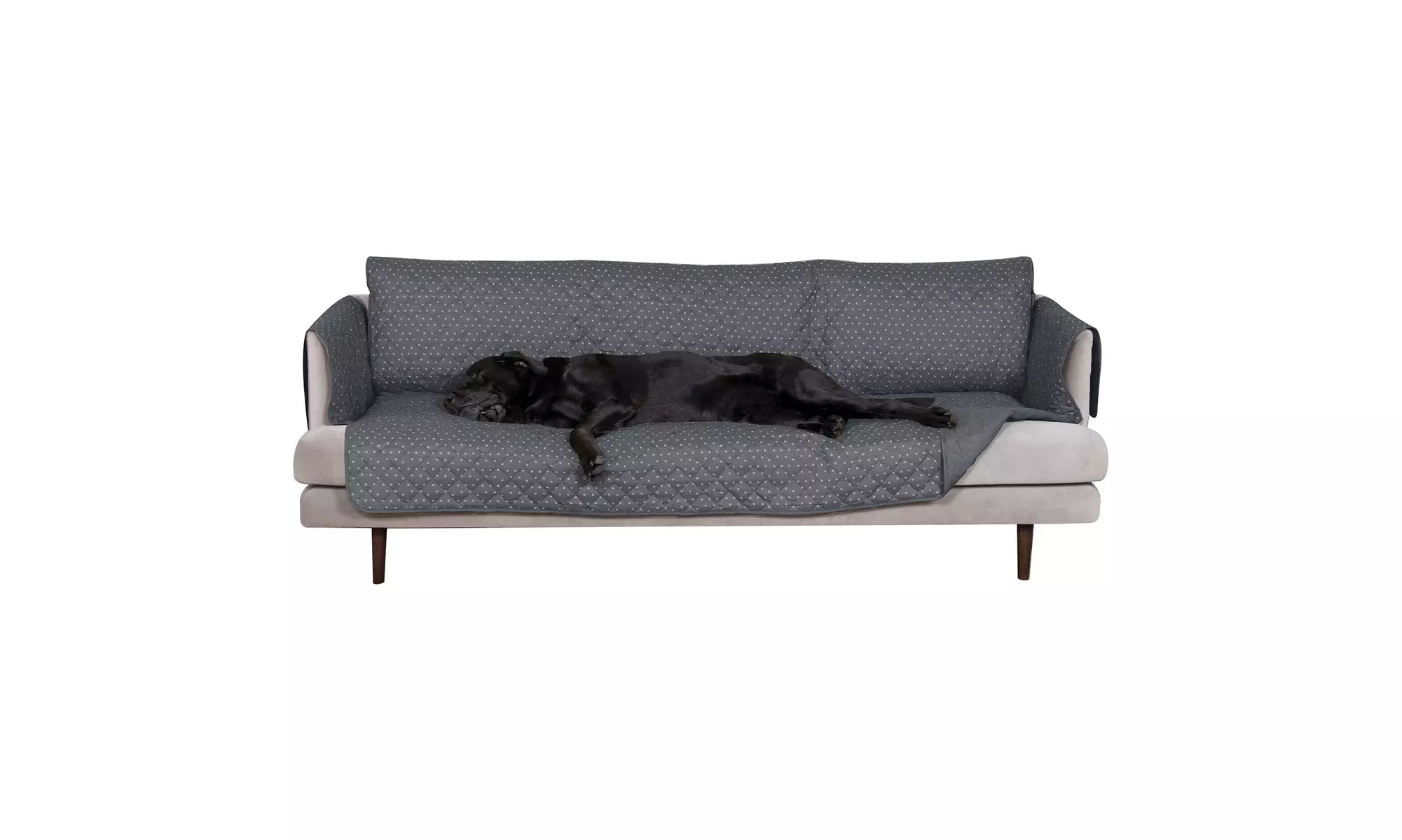 FurHaven Pet Reversible Water-Resistant Furniture Protector for Dogs - Paw Print