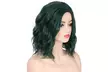 Women Fashion Lady Dark Green Small Rolls Wig Curly Hair - Second Medium