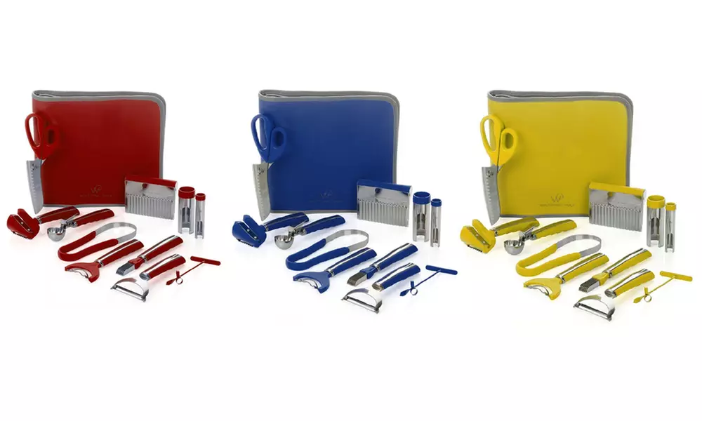 Wolfgang Puck 12 Piece Prep and Garnish Chef's Tool Set with Zipper Case - Primary Image