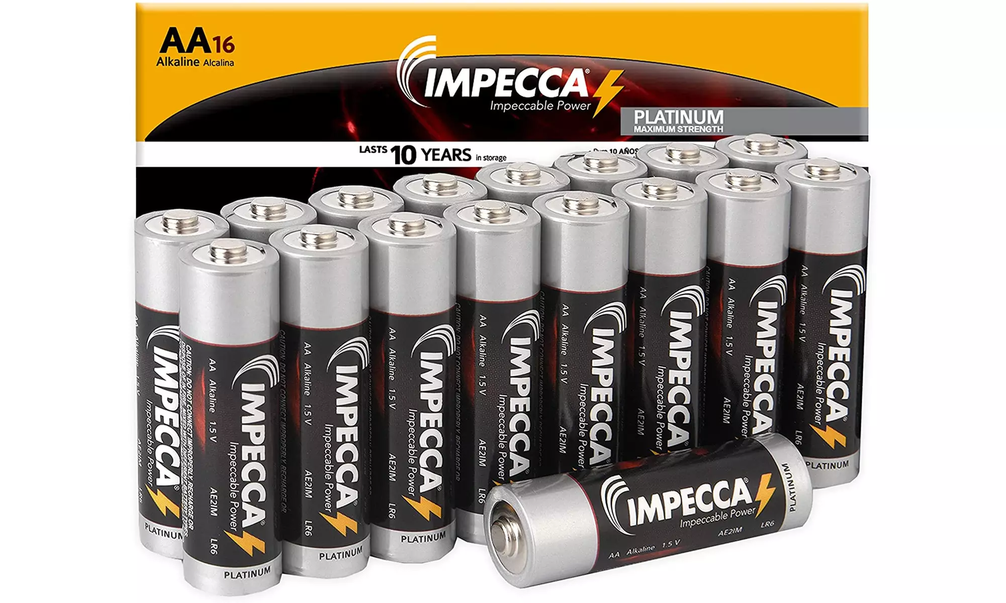 16 Pack High Performance AAA/AA Batteries Alkaline High Energy 