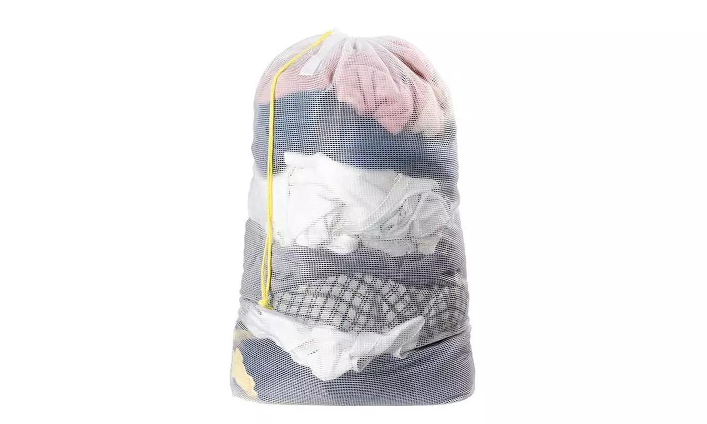 36" Extra Large Laundry Bag Mesh Heavy Duty Drawstring Jumbo Washing Hamper - Second Medium