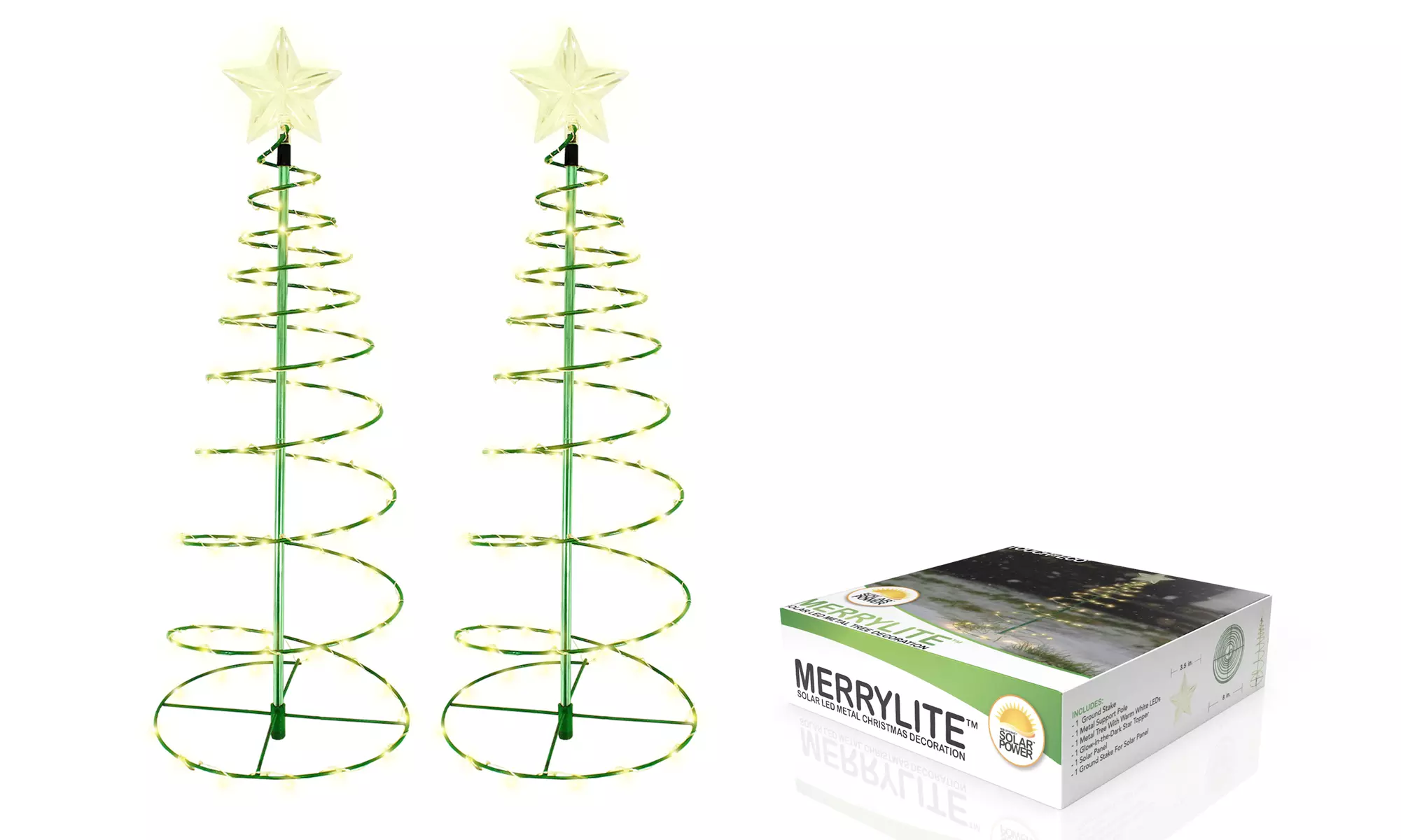 Outdoor LED Christmas Tree Decoration- 2 Colors, 2 Sizes, 1 & 2-Pack