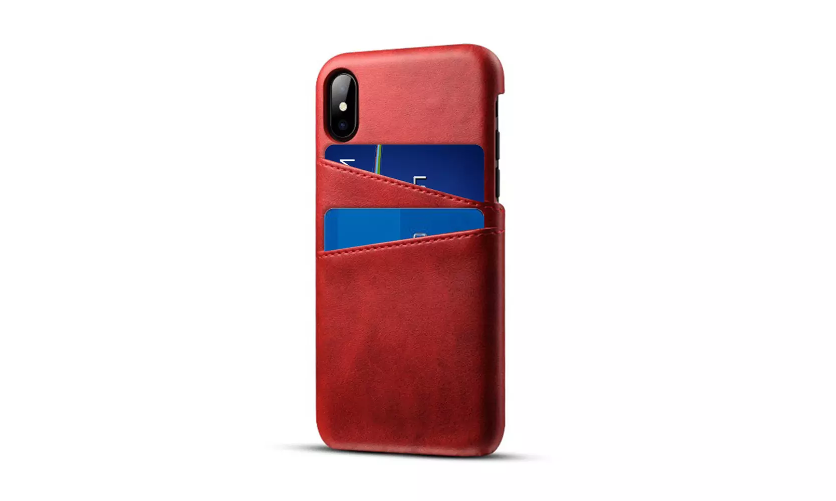 Waloo 2 Card Slot Case for iPhone 6/7/8, 6/7/8 Plus, X/XS, XR, & XS Max