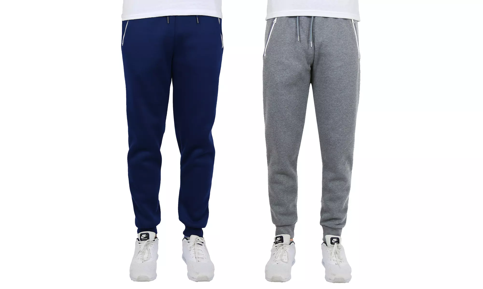 2-Pack Galaxy By Harvic Men's Fleece-Lined Jogger Sweatpants (S-2XL)