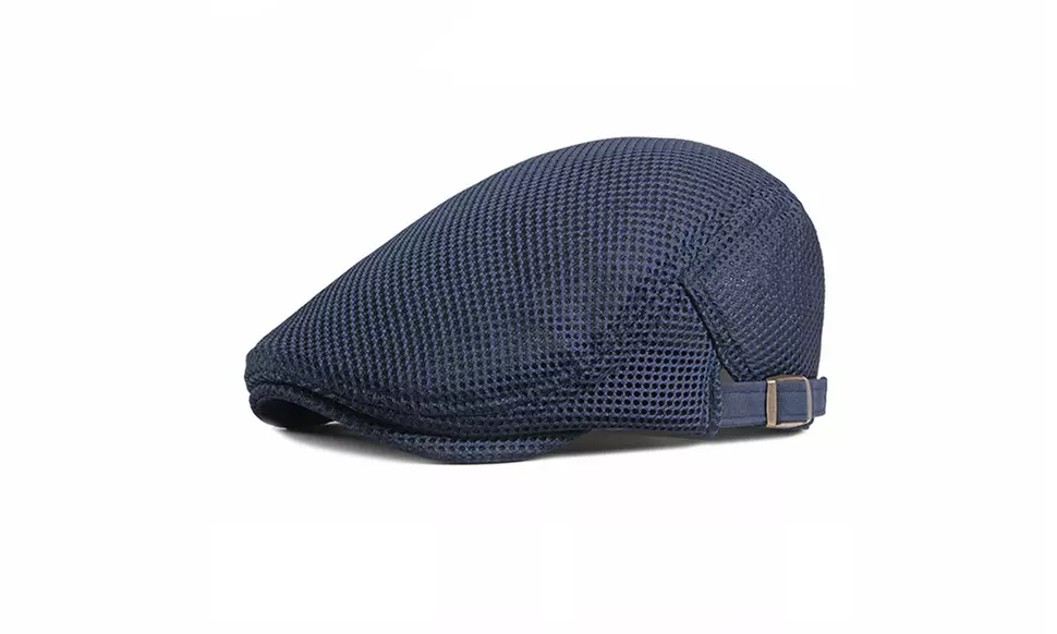 Men's Mesh Summer Gatsby Cap Ivy Hat Newsboy Golf Driving Flat Cabbie