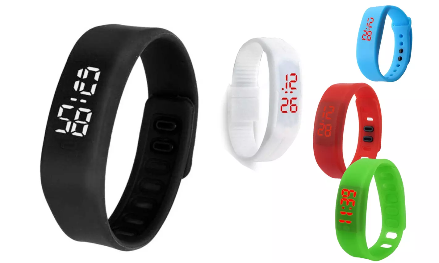 Superior LED Watch Date Sports Bracelet Digital Wrist Watch - Primary Image