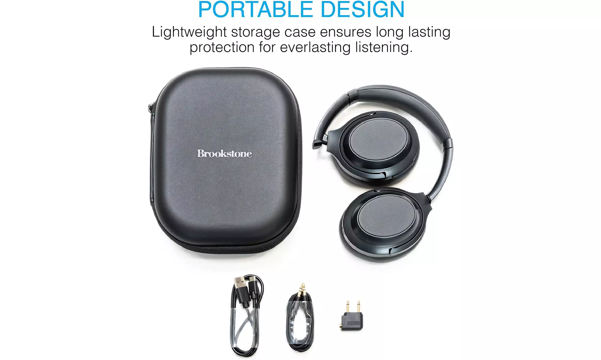Brookstone AirPhones Wireless Over Ear Bluetooth Headphones  - Second Medium