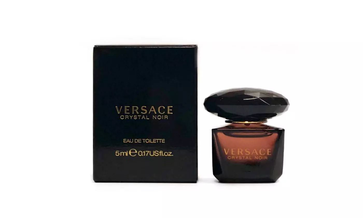 Versace Crystal Noir Eau de Toilette 0.17 oz Mini Splash For Women