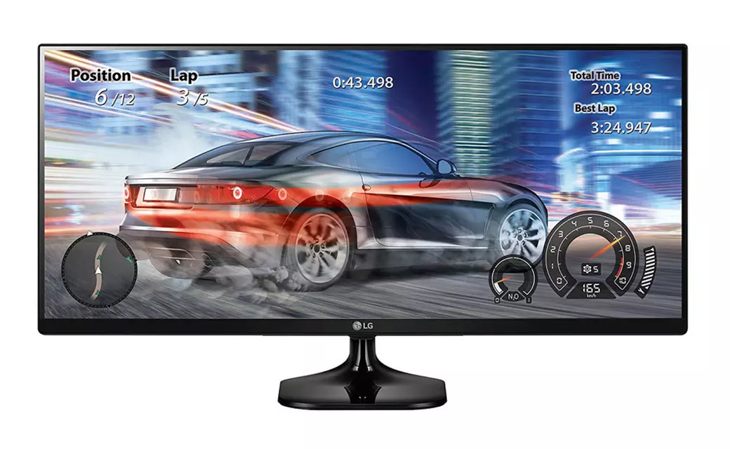 LG 25 Inch 21:9 UltraWide IPS Monitor with Screen Split - Primary Image