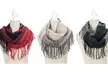  Britt's Knits Women's Fringe Benefits Color-Blocked Double Loop Infinity Scarf  - Second Medium