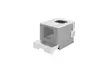 US Gray Self-Cleaning Hooded Cat Litter Box Enclosed Large Kitty Toilet Refill - Second Medium