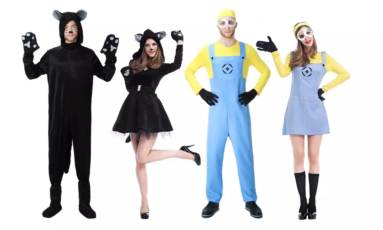 Couple's Bodysuit Cosplay Character Halloween Costumes - Primary Image