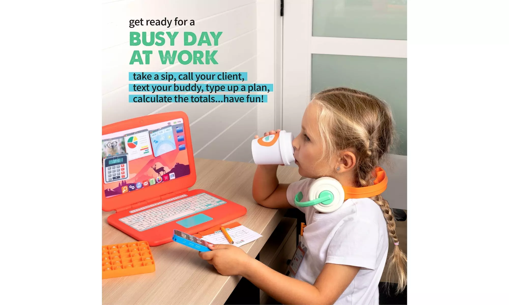 Bintiva Office Worker Set Pretend Play