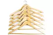 Clutter Mate - Set of 20 - Premium Finished Dark Walnut Wood Hangers - Second Medium