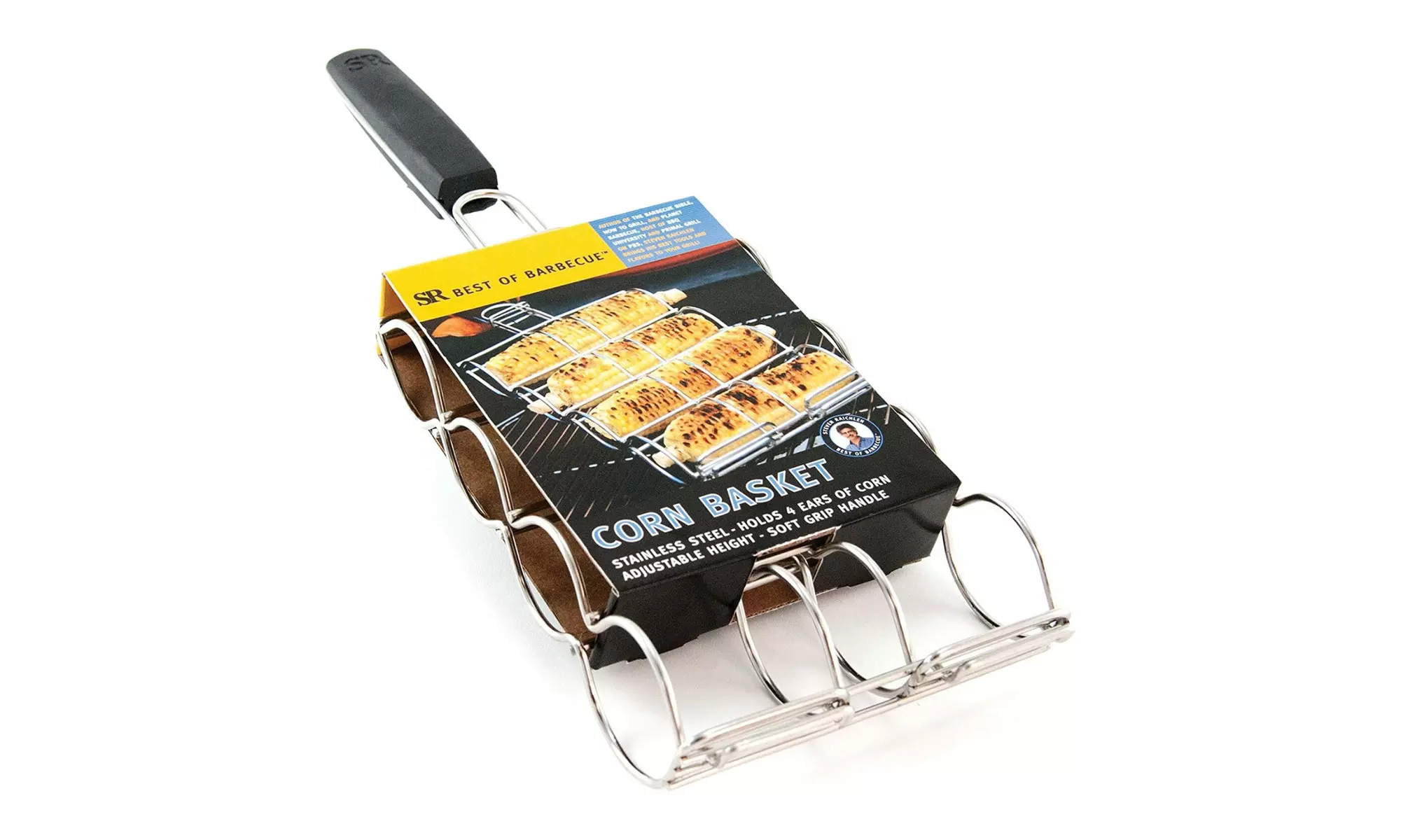 Steven Raichlen Best of Barbecue Stainless Adjustable Corn Grilling Basket - Primary Image