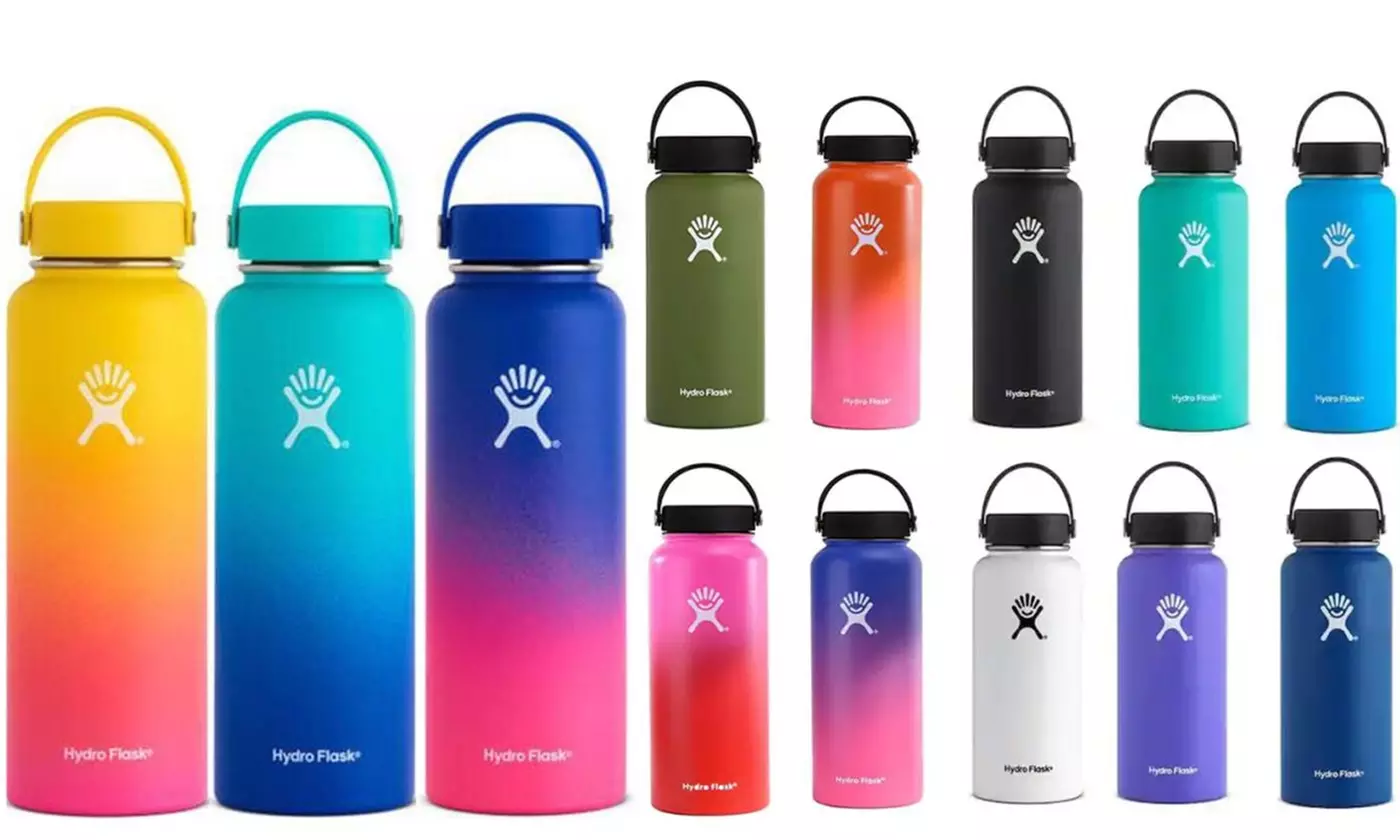 Hydro Flask Wide Mouth Water Bottle with Straw Lid ( 32 oz & 40 oz) - Primary Image