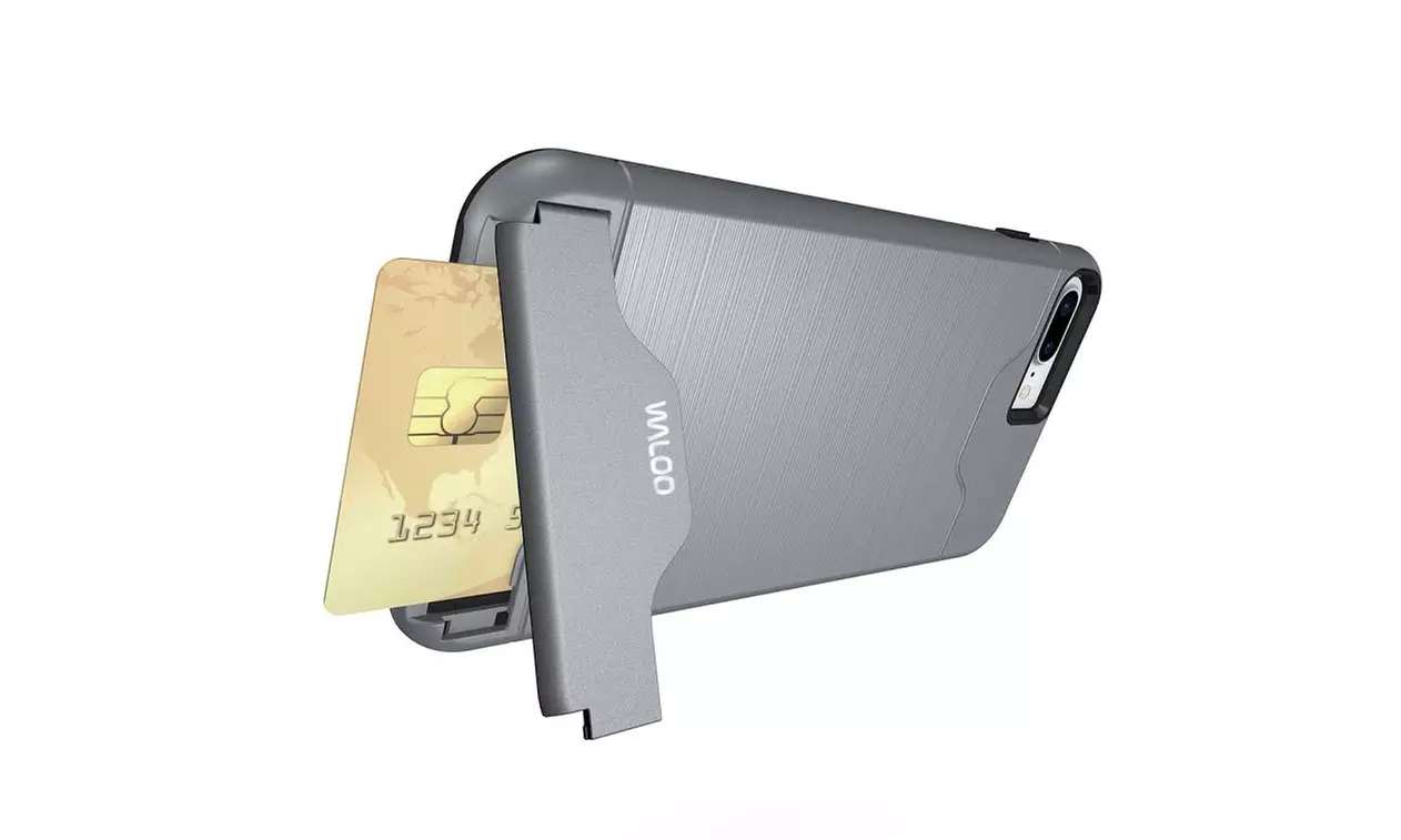 Waloo Brushed Kickstand Case for iPhones 
