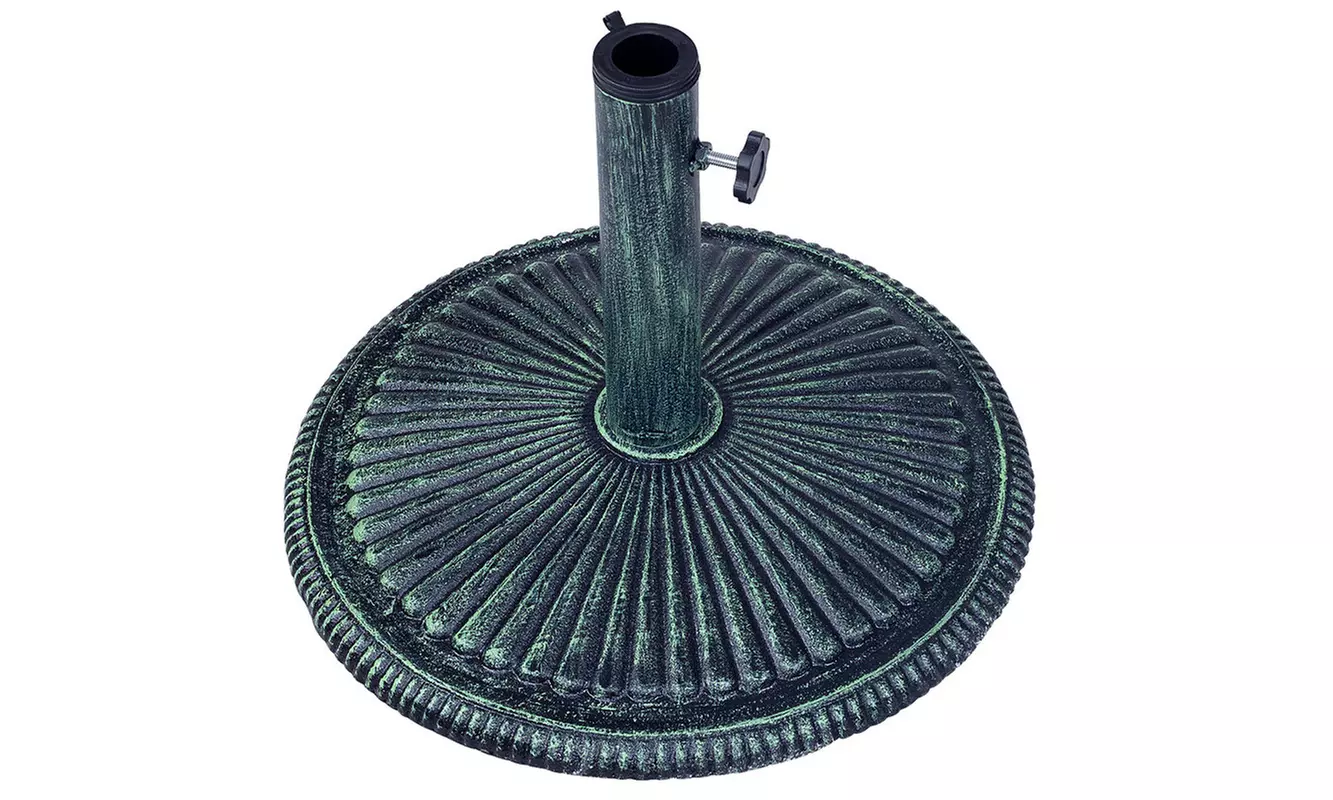 Goplus17.7" Round Umbrella Base Stand Market Patio Standing Outdoor Heavy Duty - Primary Image