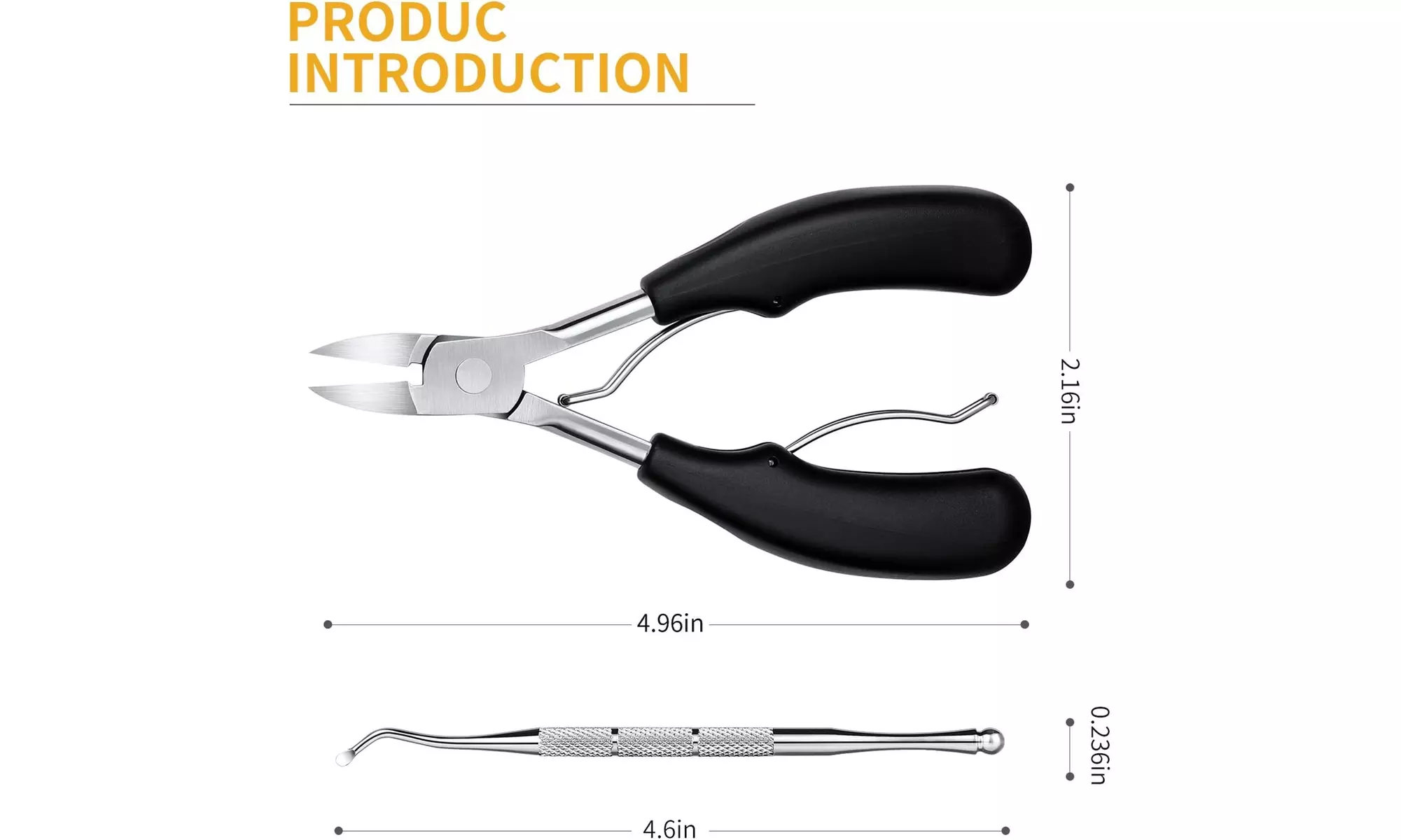 Toenail Clippers, Medical Grade Toe Nail Trimmer, - Second Medium