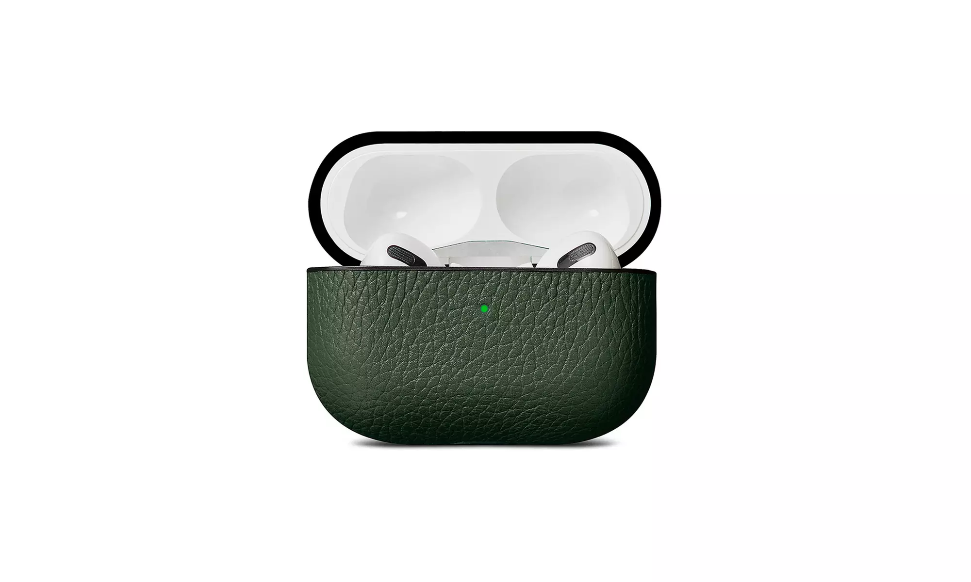 Woolnut Leather Case for AirPods Pro - Green - Primary Image