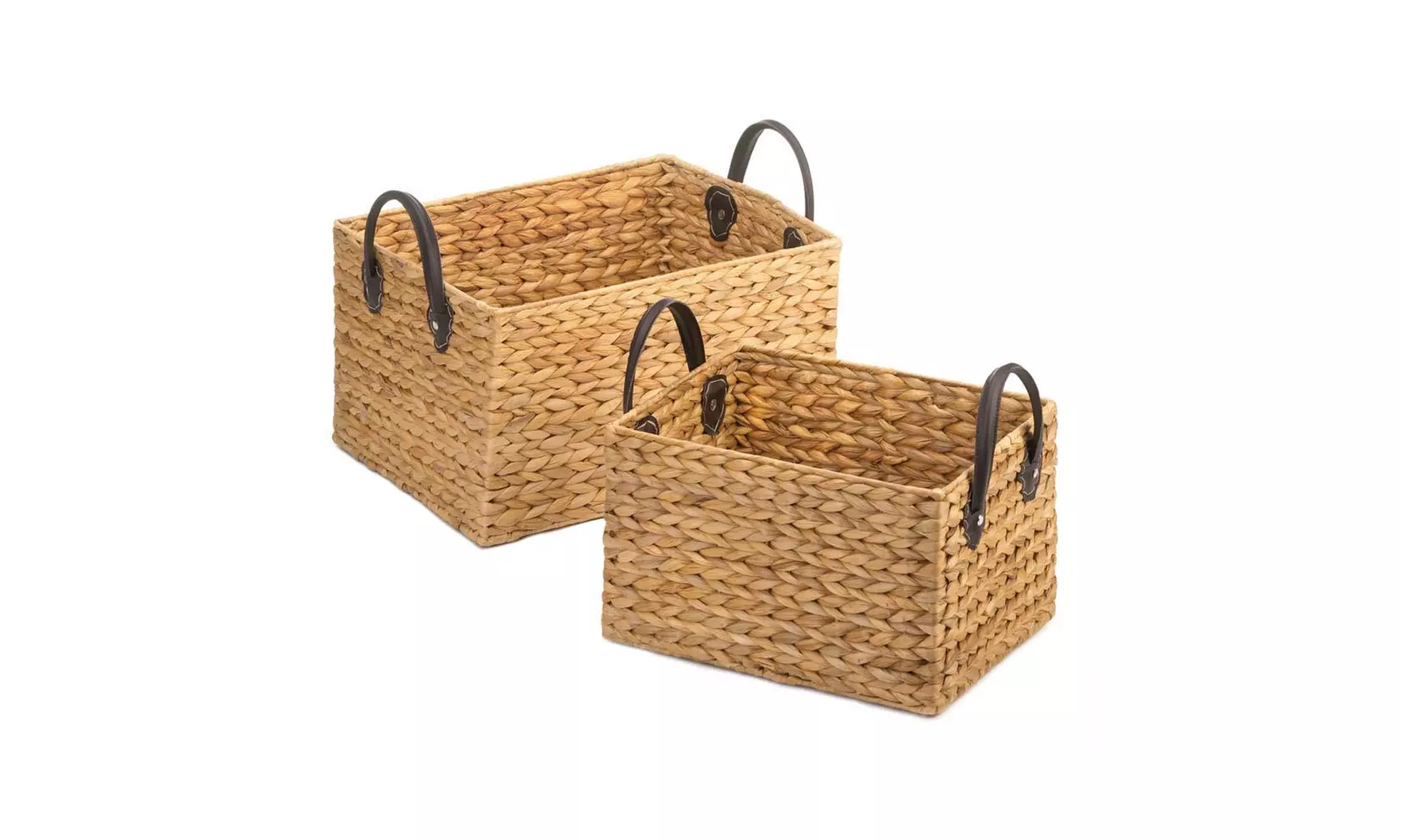 Wicker Storage Baskets Duo - Primary Image