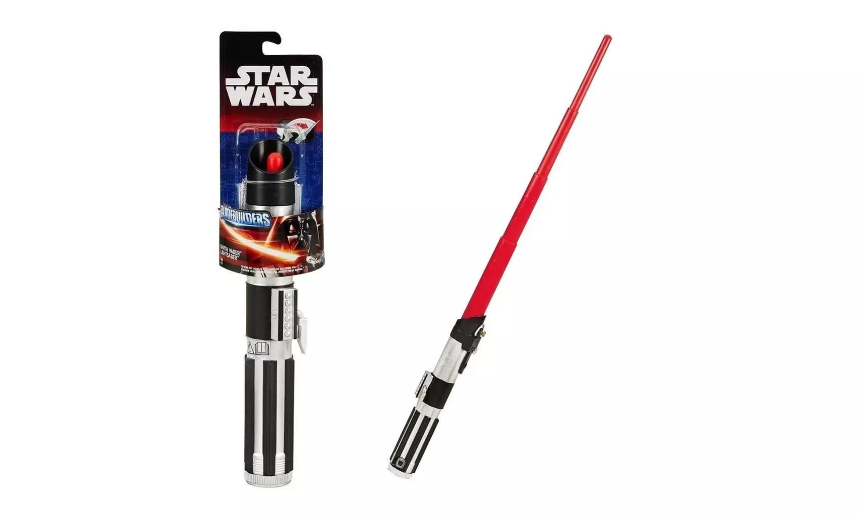 Star Wars A New Hope Darth Vader Extendable Lightsaber Use w/Jedi Master Red Has - Primary Image