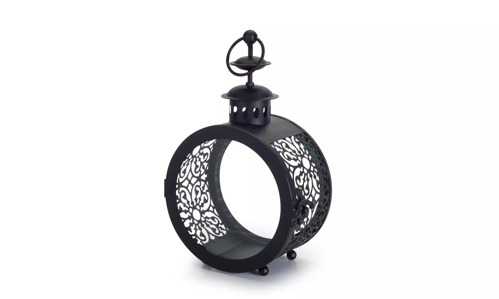 Lantern (Set of 2) 9"H Iron/Glass - Second Medium