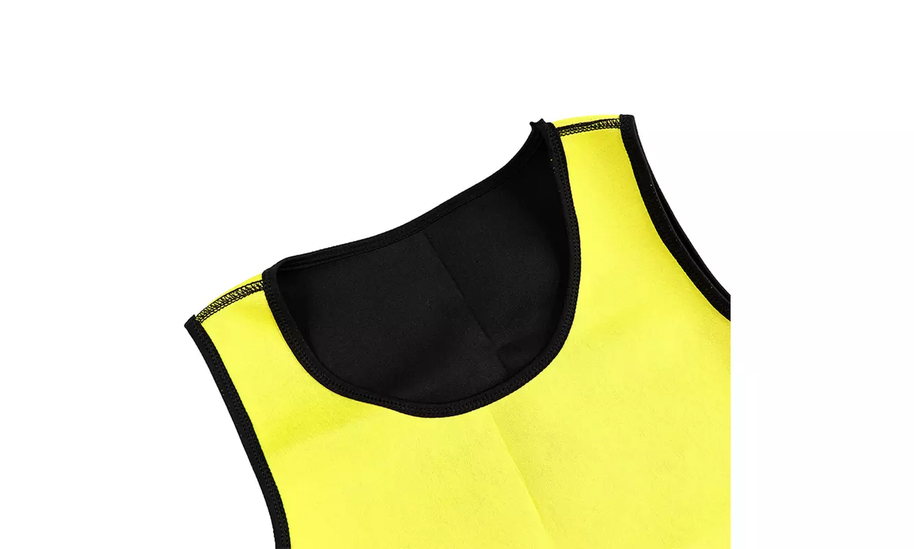 Men's Body Shaper Sweat Workout Tank Top Slimming Neoprene Sauna Vest  - Second Medium