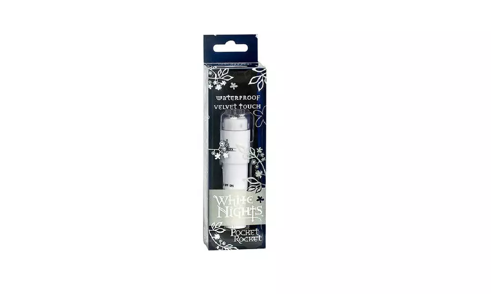 Doc Johnson White Nights - Pocket Rocket - Compact and Quite Clitoral - Primary Image