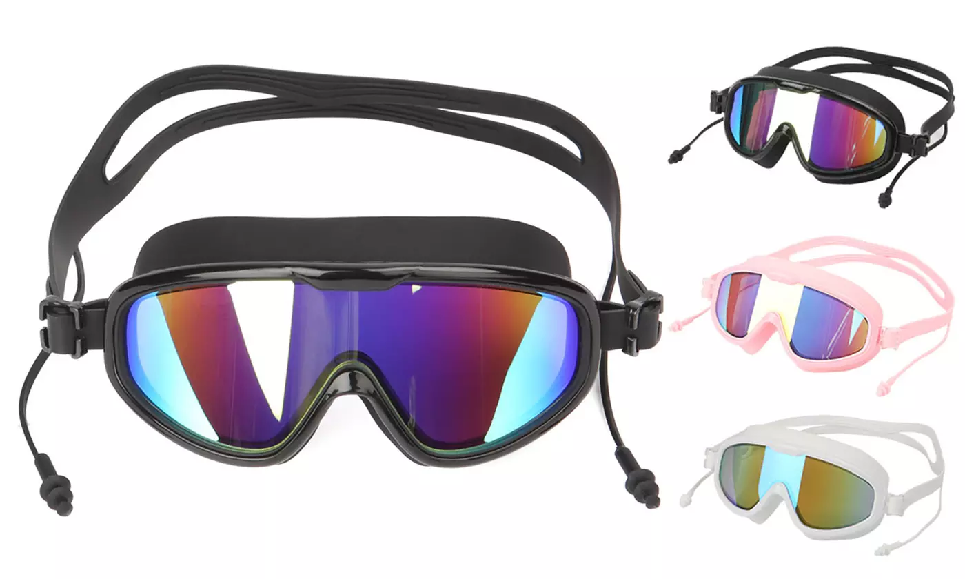 Mirror Clear Swimming Goggles UV Protection Anti Fog Swim Glasses - Primary Image