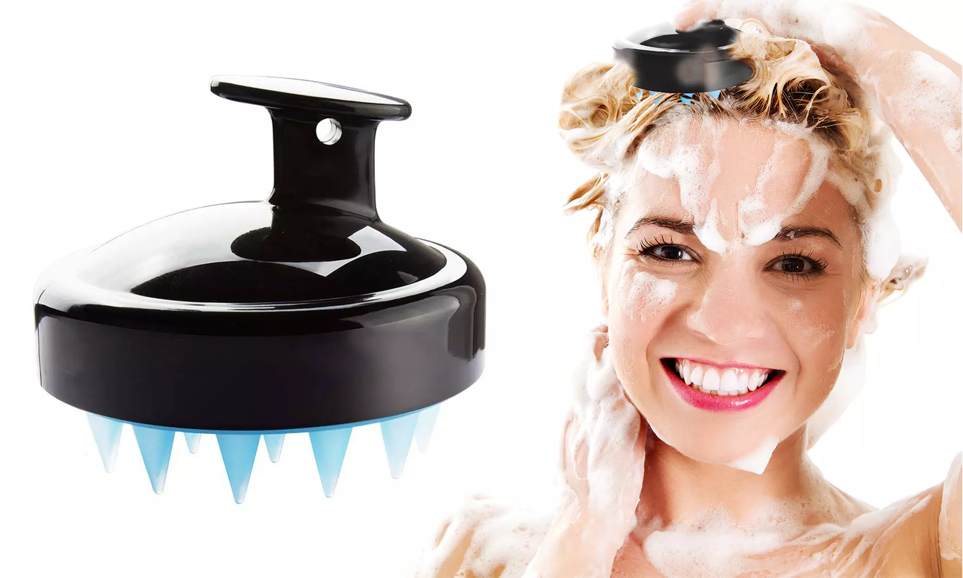 Calming and Soothing Hair Scalp Massager and Shampoo Brush