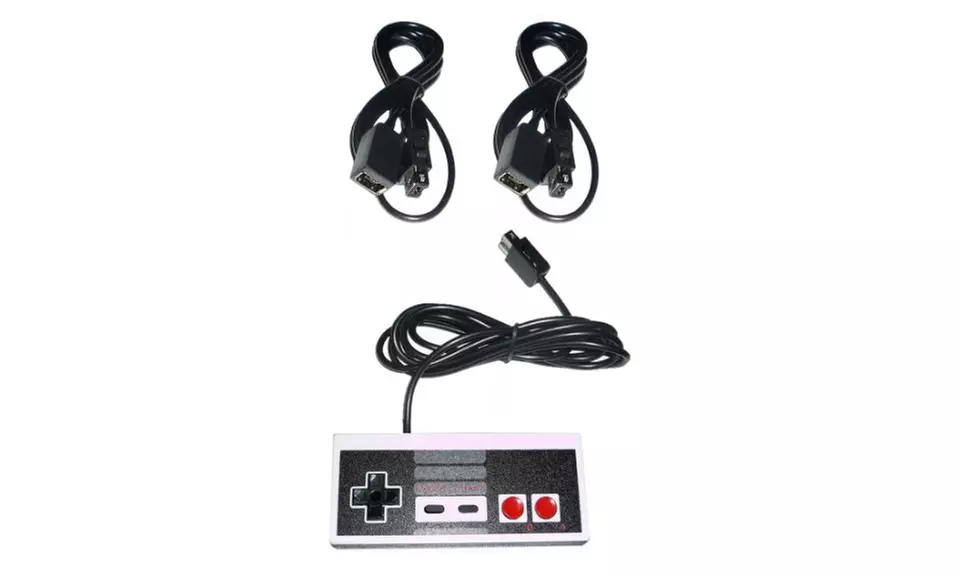 Controller and 2 Extension Cables for Nintendo NES Classic Mini Console - Primary Image