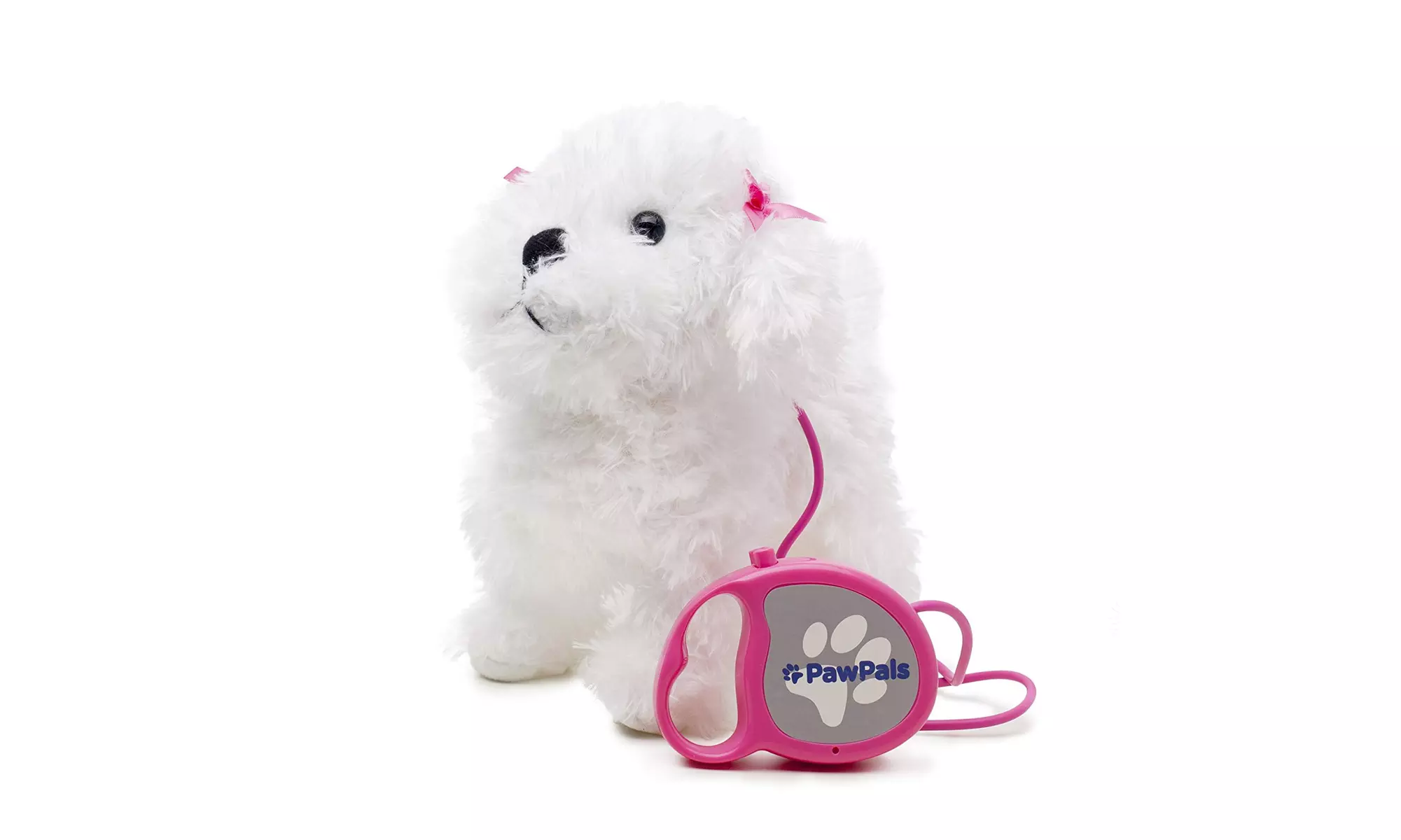 Walking and Barking Puppy Dog Toy Pet with Remote Control Leash (White) - Primary Image