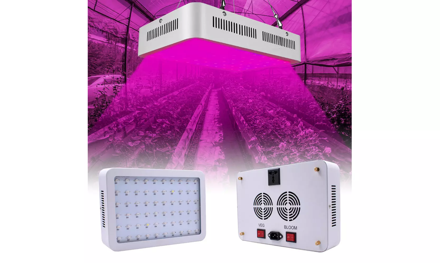 Dual Chips Full Light Spectrum LED Plant Grow Light (600W,1000W,1200W,1500W) - Primary Image