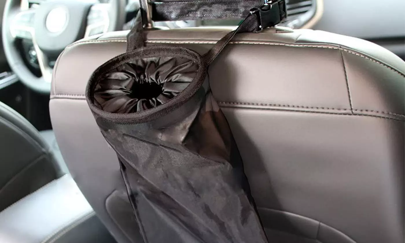 2 Pack Car Trash Bags Car Trash Can Washable Eco-Friendly Seat Back Hanging