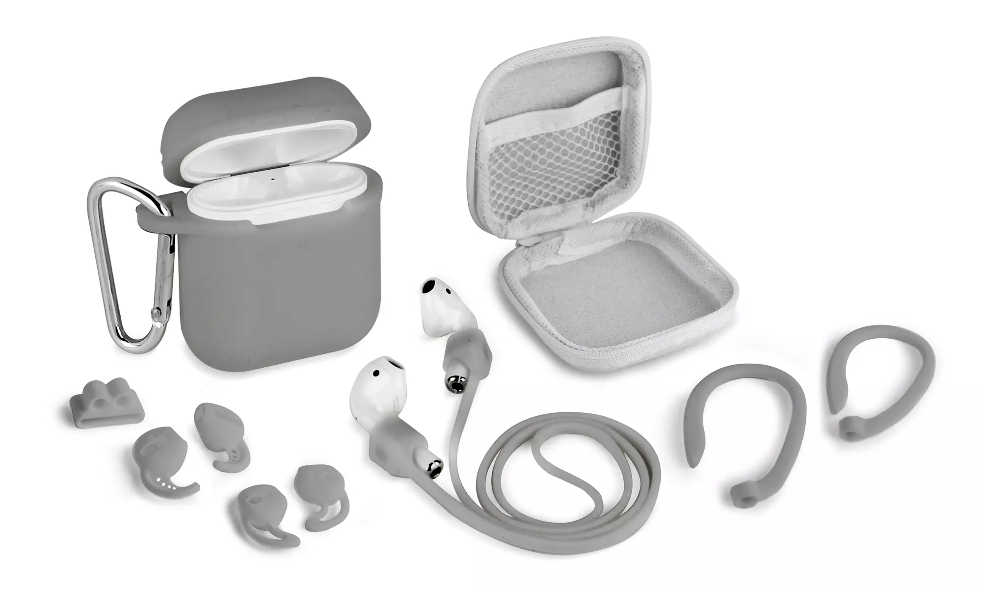 Aduro Case Cover & Accessory Pack for AirPods 1 & 2 (8-Piece) - Second Medium