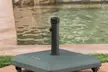 Louise Outdoor Square 80lb. Umbrella Base with Umbrella Holder - Second Medium